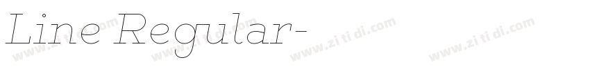 Line Regular字体转换